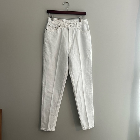 Vintage 90s Levi's 512 Slim Tapered Leg Size 13 Women's White Jeans NWOT - Picture 2 of 7